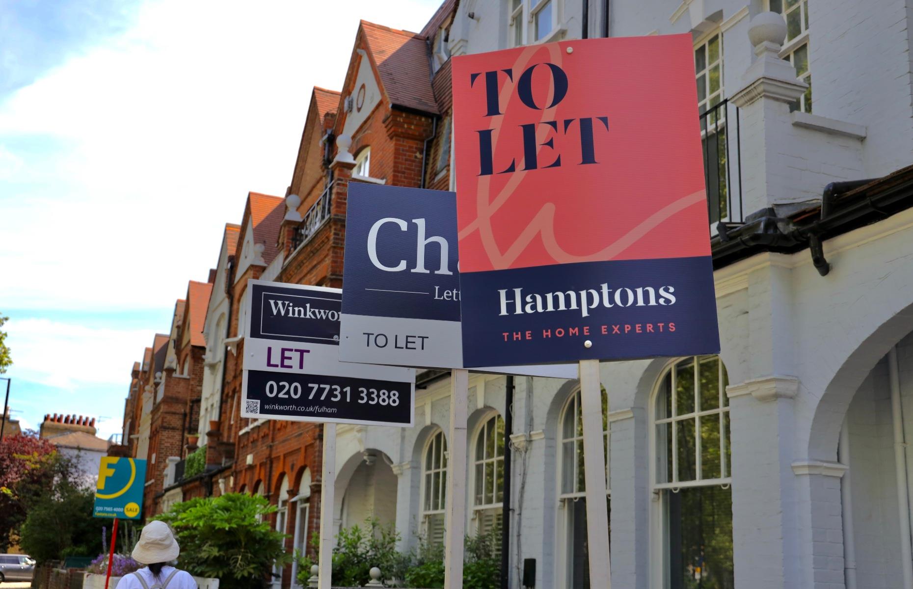 Having estate agent signs outside