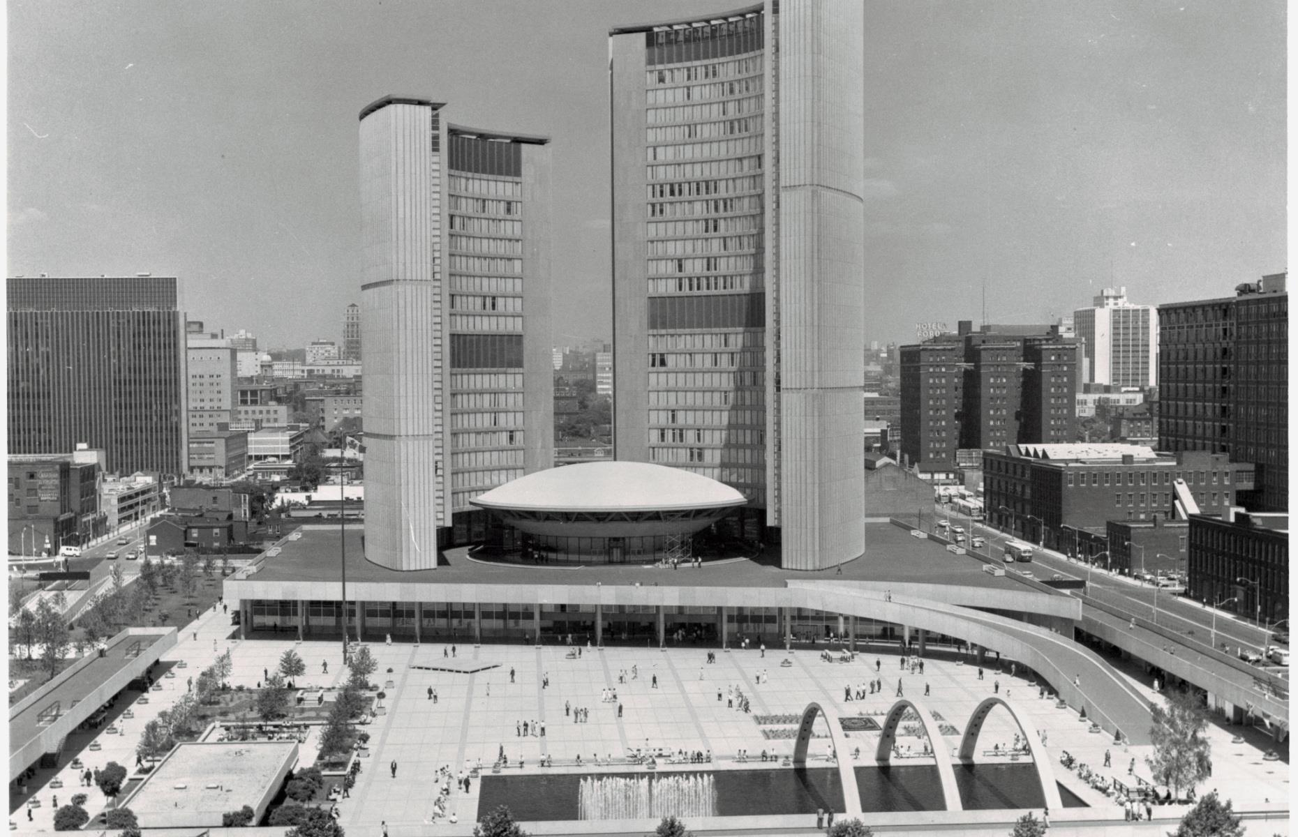 Then: Nathan Phillips Square, Toronto, Ontario