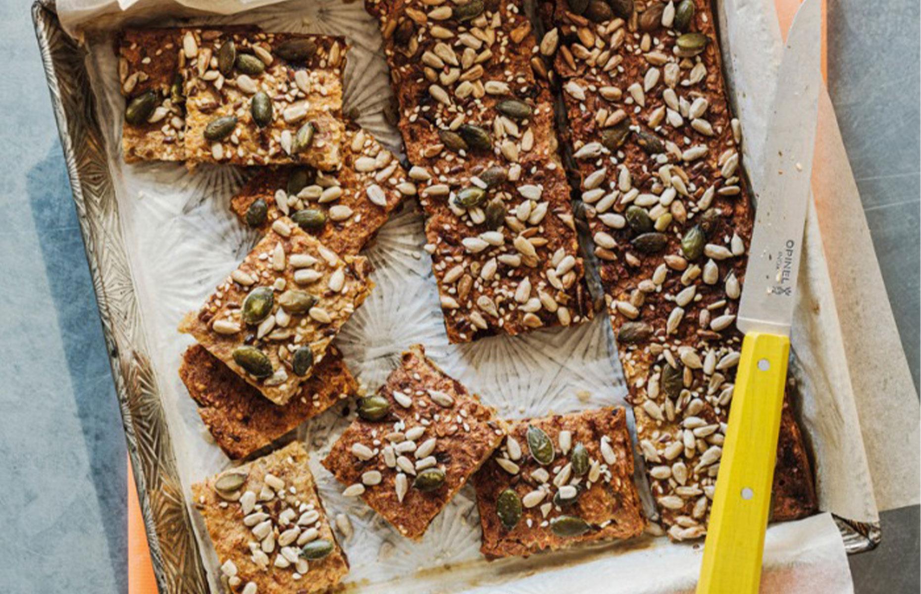 25. Baked banana bars
