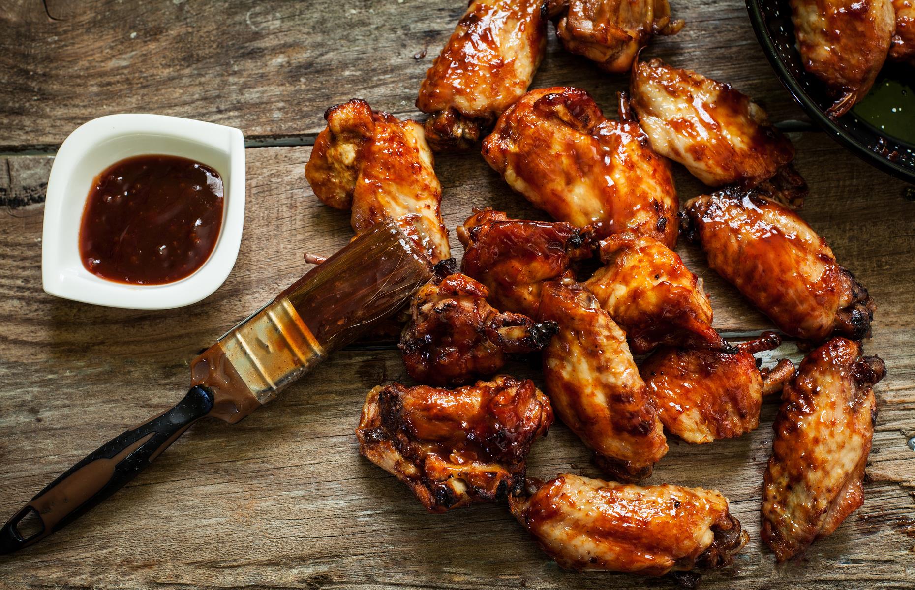 Barbecue chicken wings