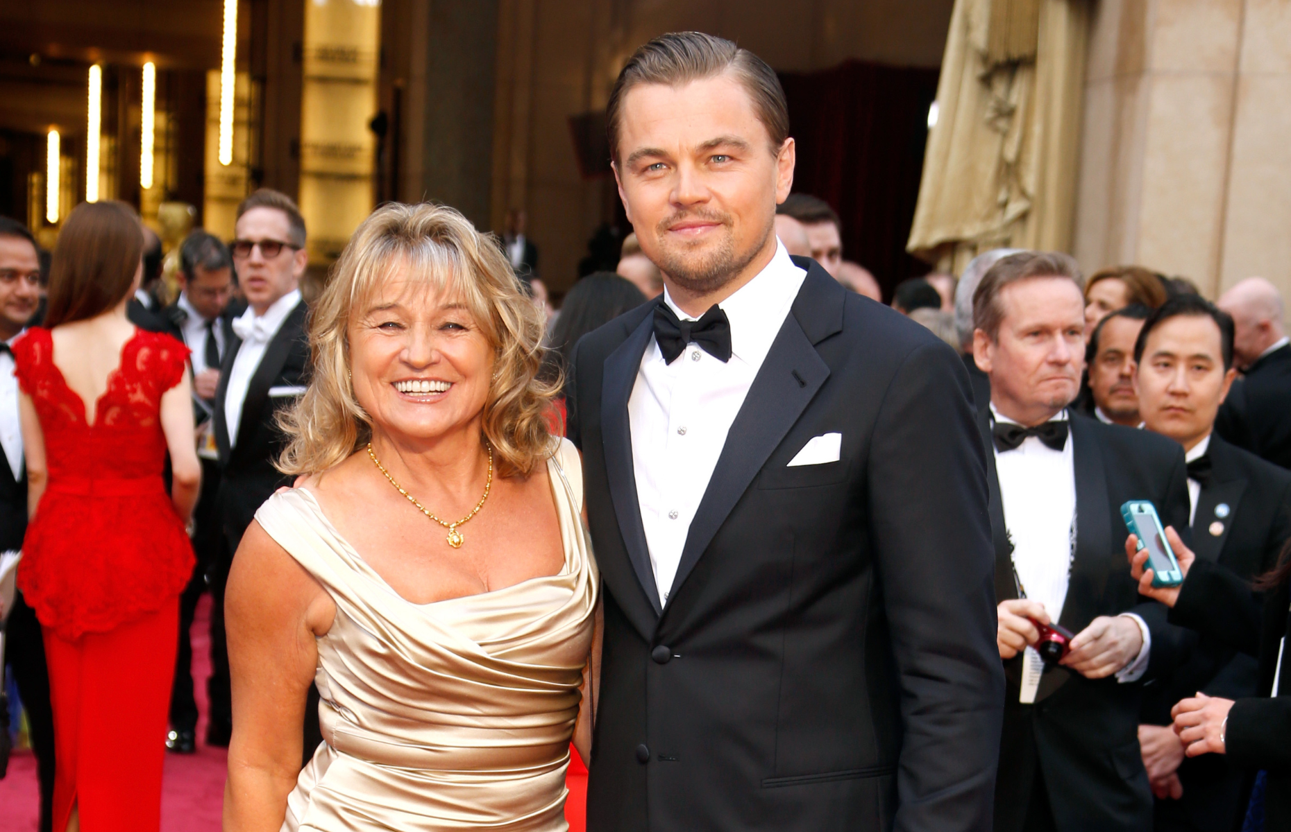 Leonardo DiCaprio and his mother, Irmelin Indenbirken 