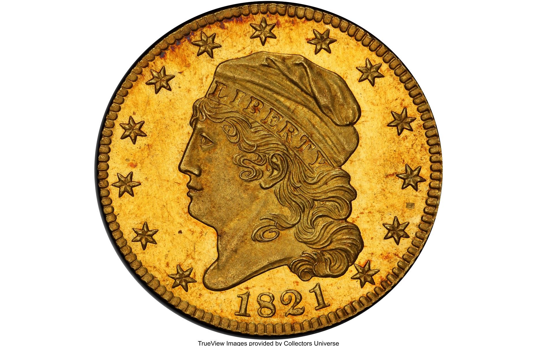 1821 Capped Head $5 coin: $4.62 million