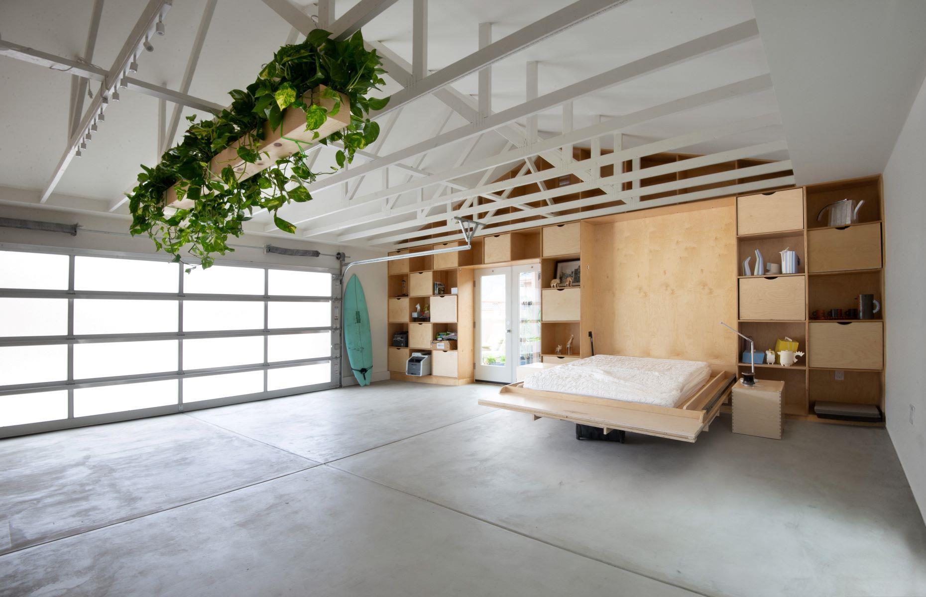 Use the garage ceiling