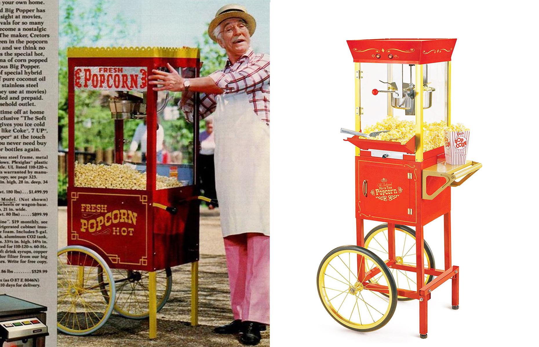 Vintage popcorn cart: 1,996% more expensive in 1984