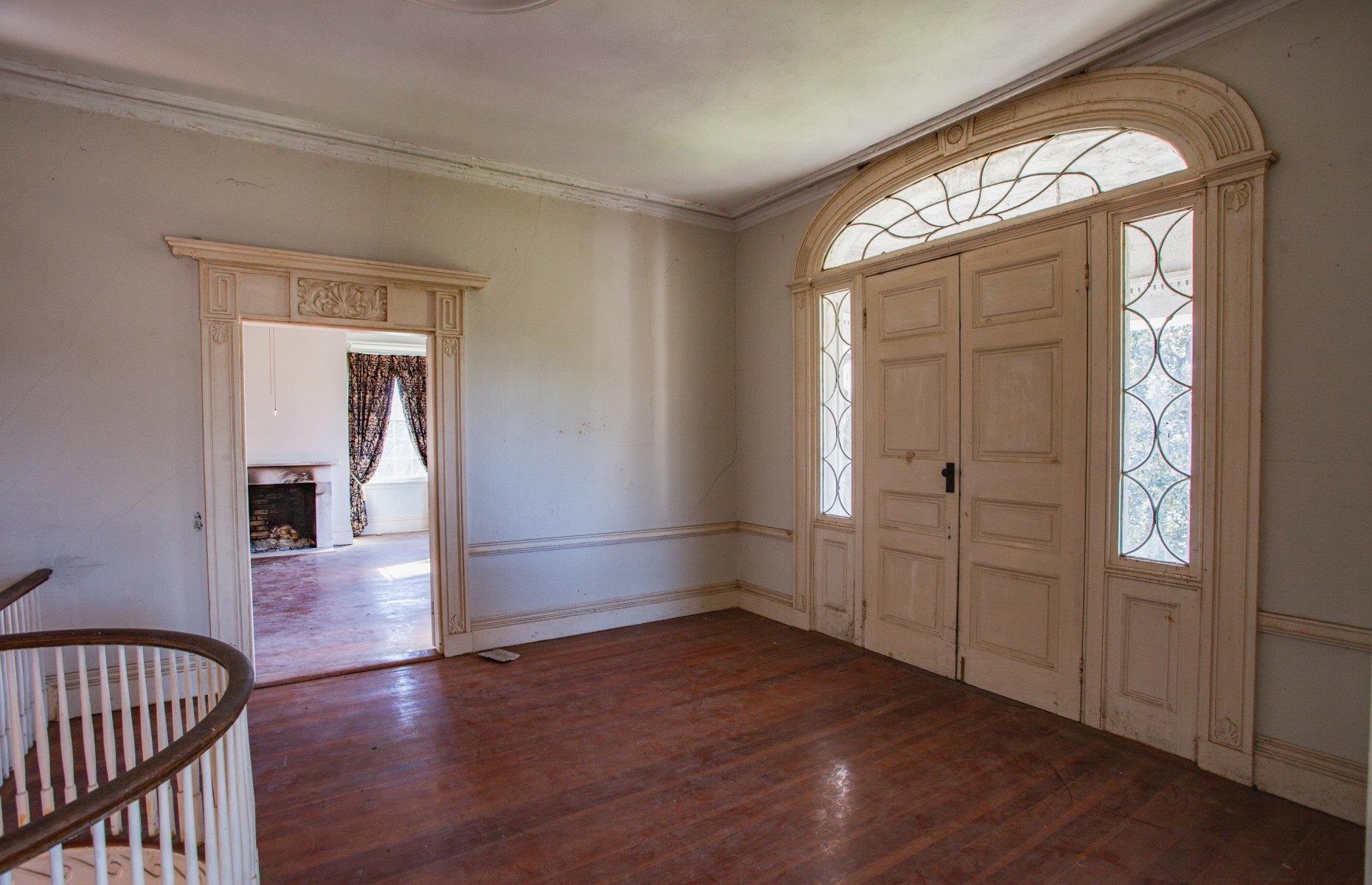 Before: the upper floor