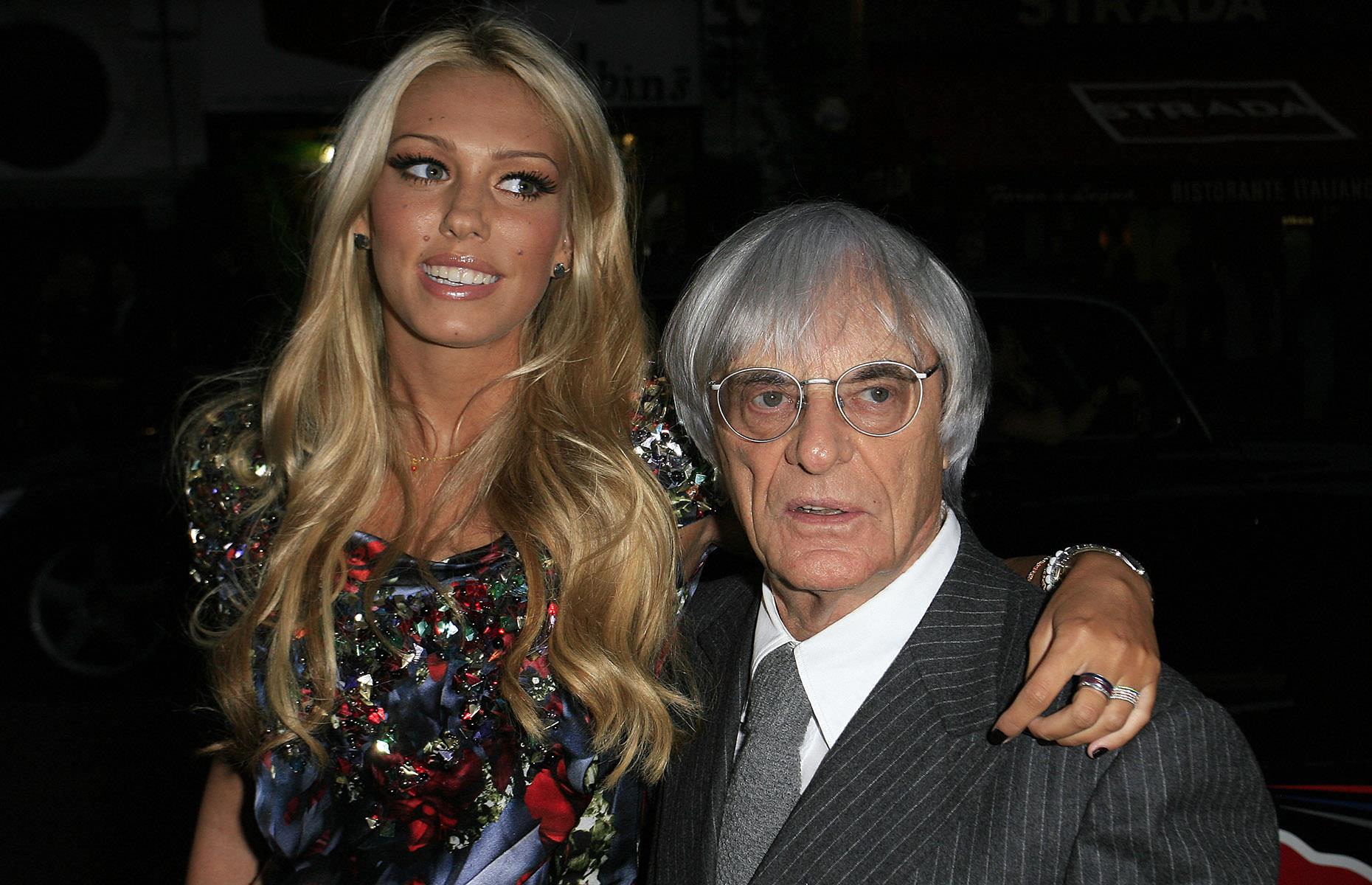 Bernie Ecclestone y familia