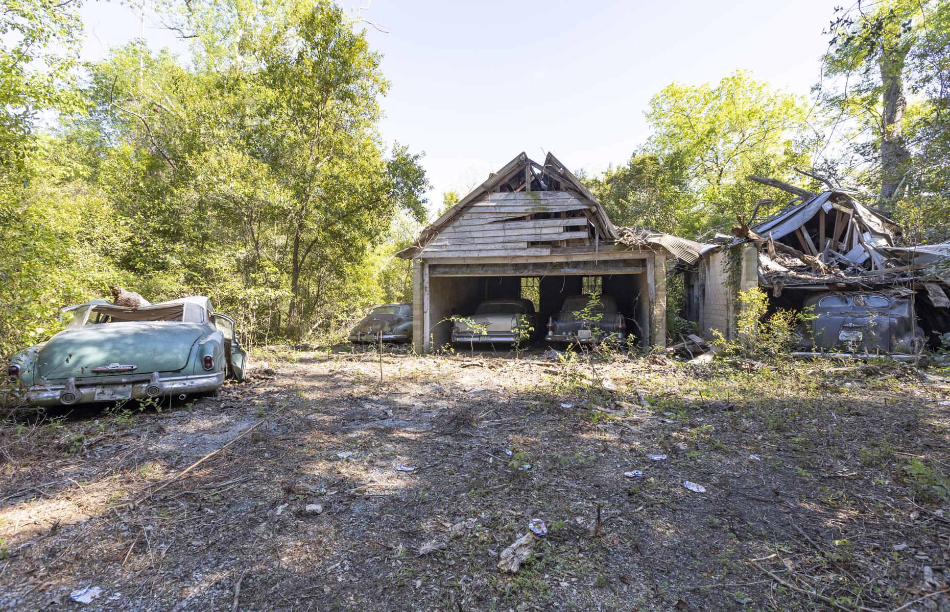 A treasure trove of antique cars