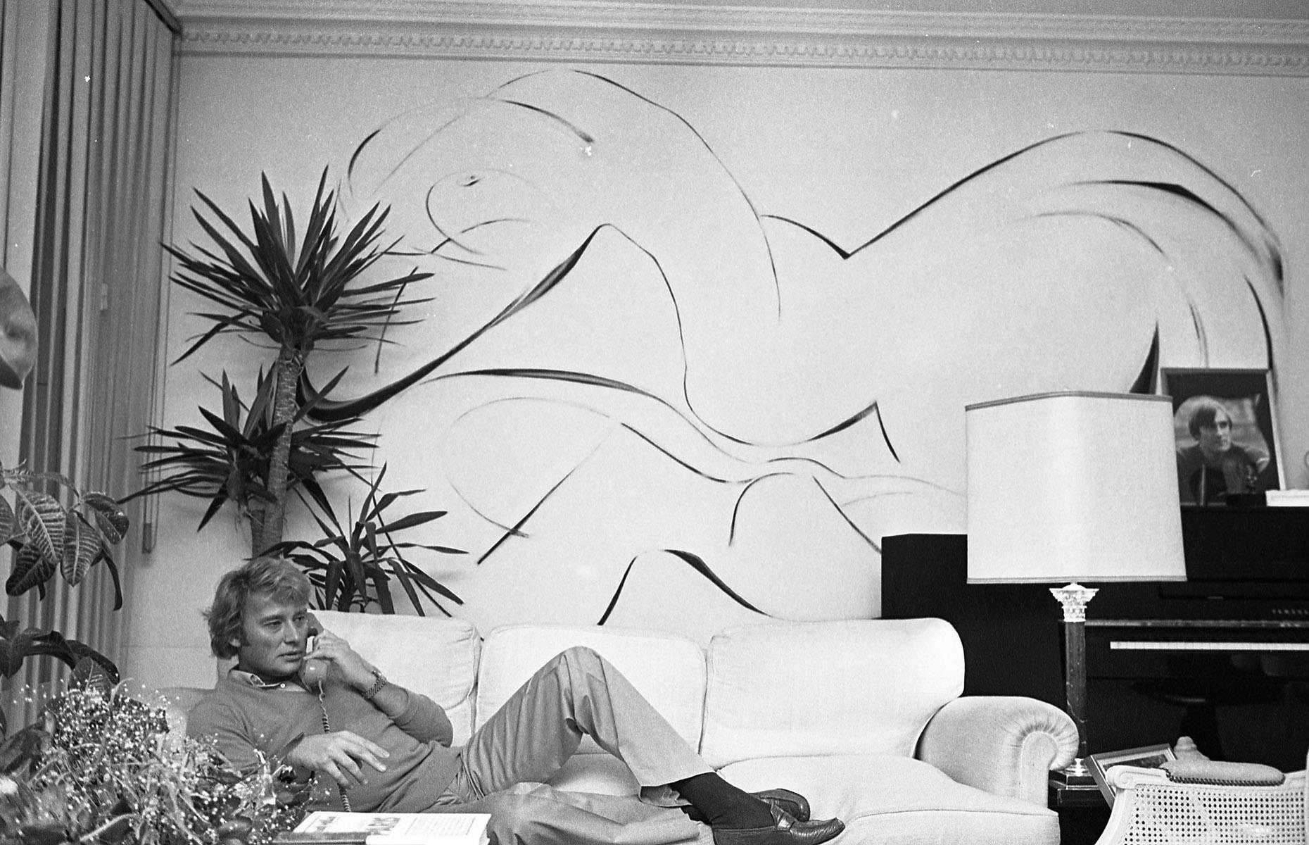 Johnny Hallyday's modern Paris home