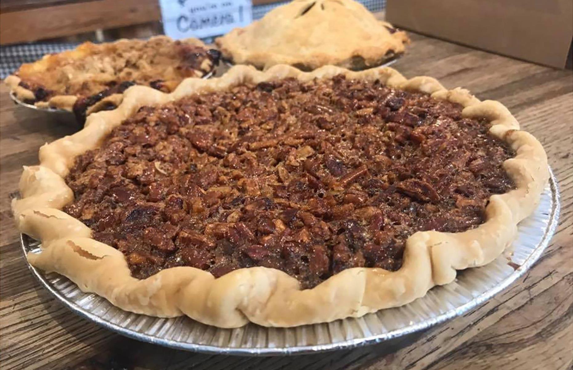 South Carolina: pecan pie, Carolina Cider Company, various locations