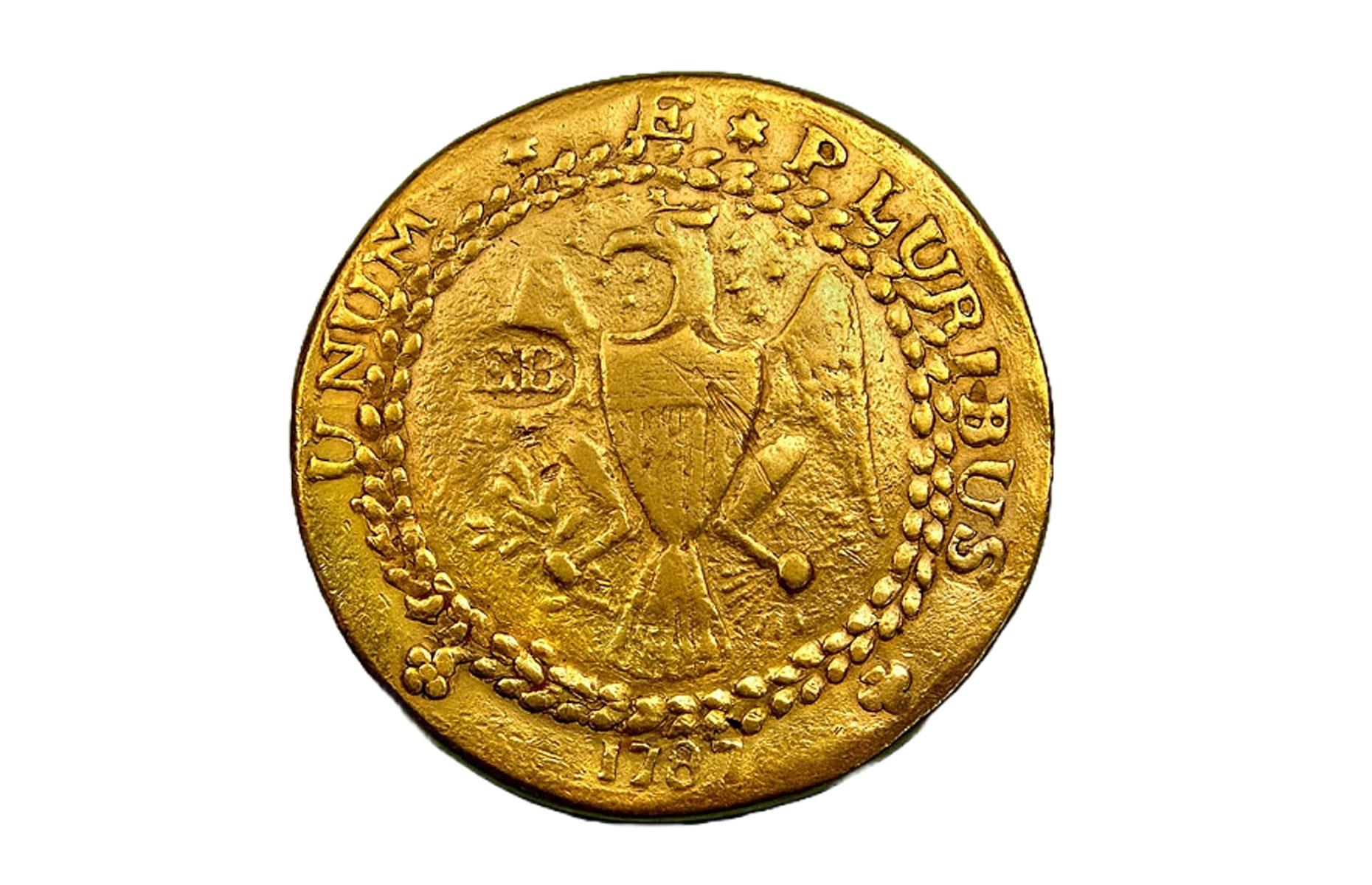 13. 1787 Brasher Doubloon EB Punch on Wing: $5 million ($6.4m/£4.8m today)
