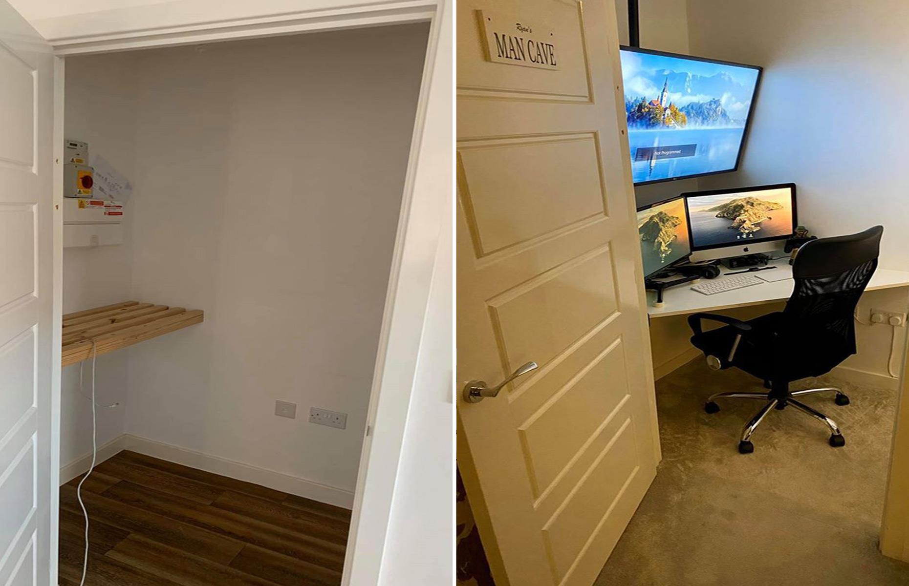 Amazing man cave with home cinema