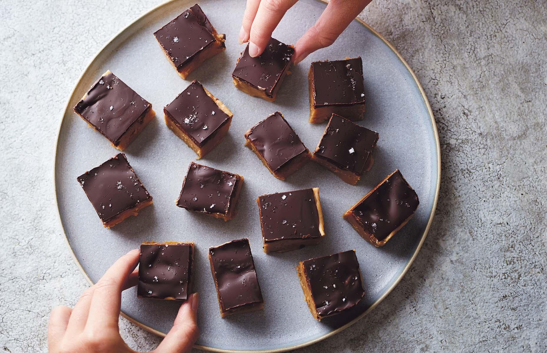 Salted peanut chocolate fudge 
