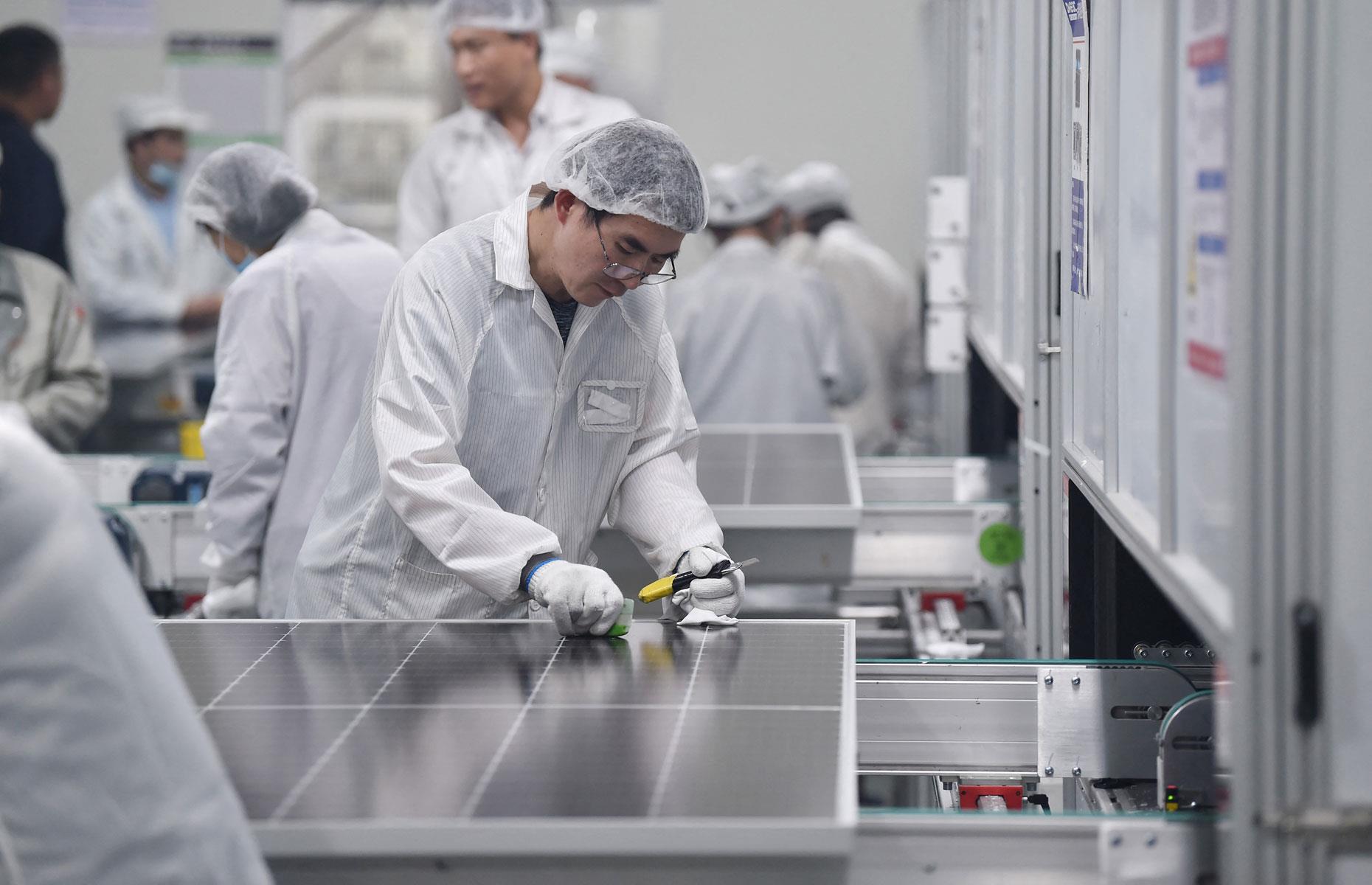 Paneles solares: China