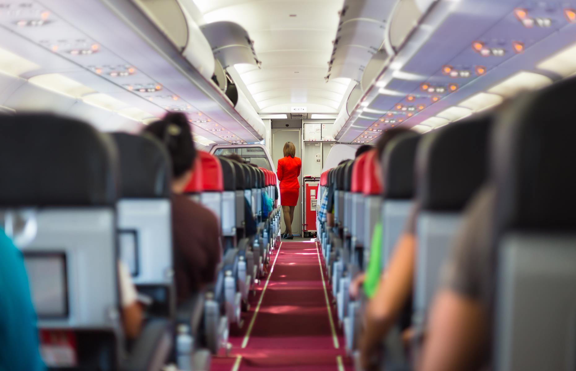 Crew sometimes sleep in the ceiling on long-haul legs