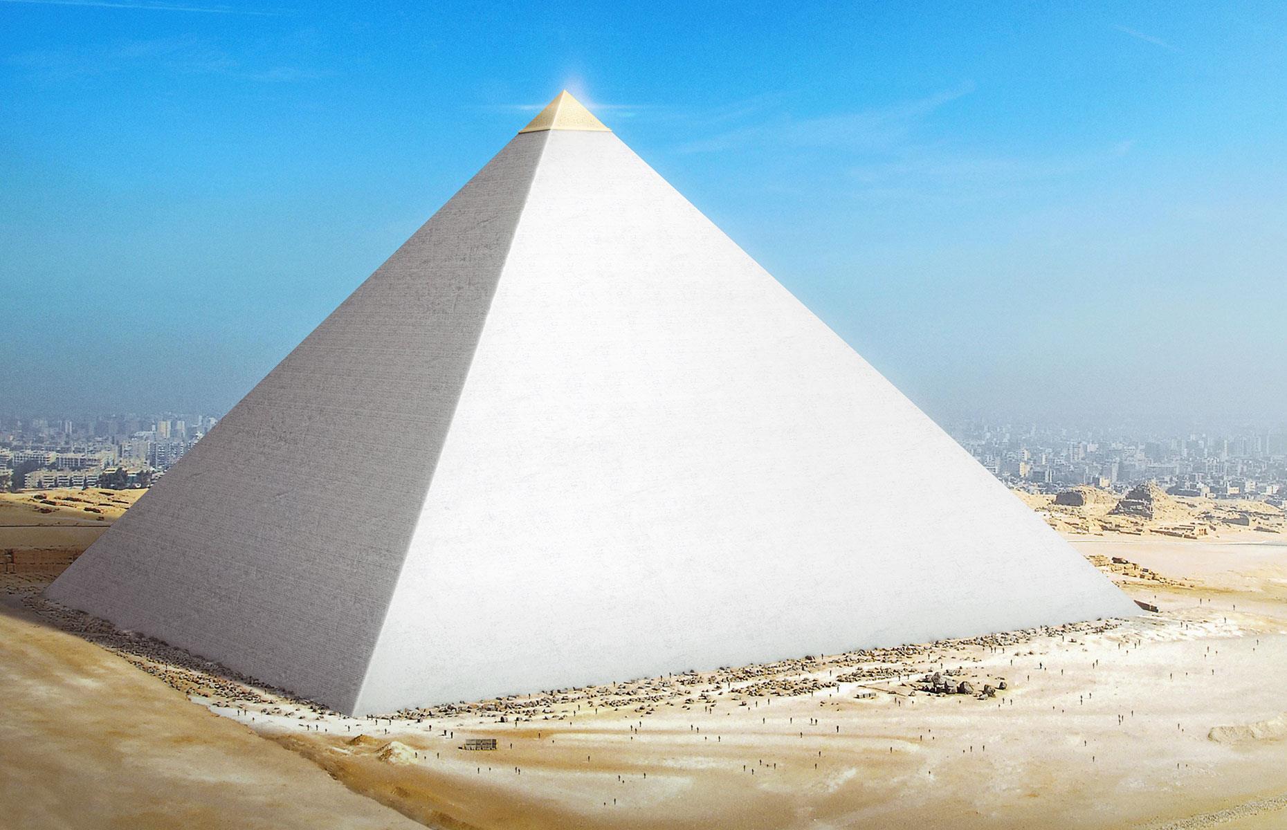 The pyramids once looked very different