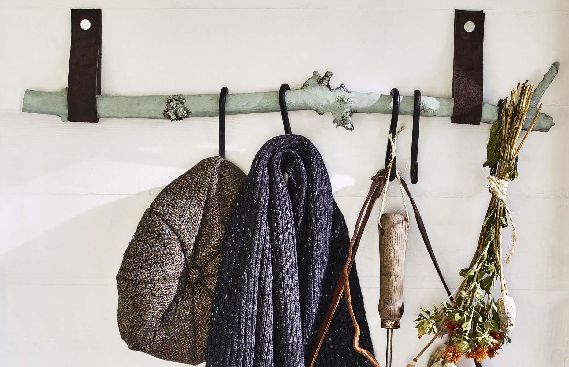 Create a unique coat rack