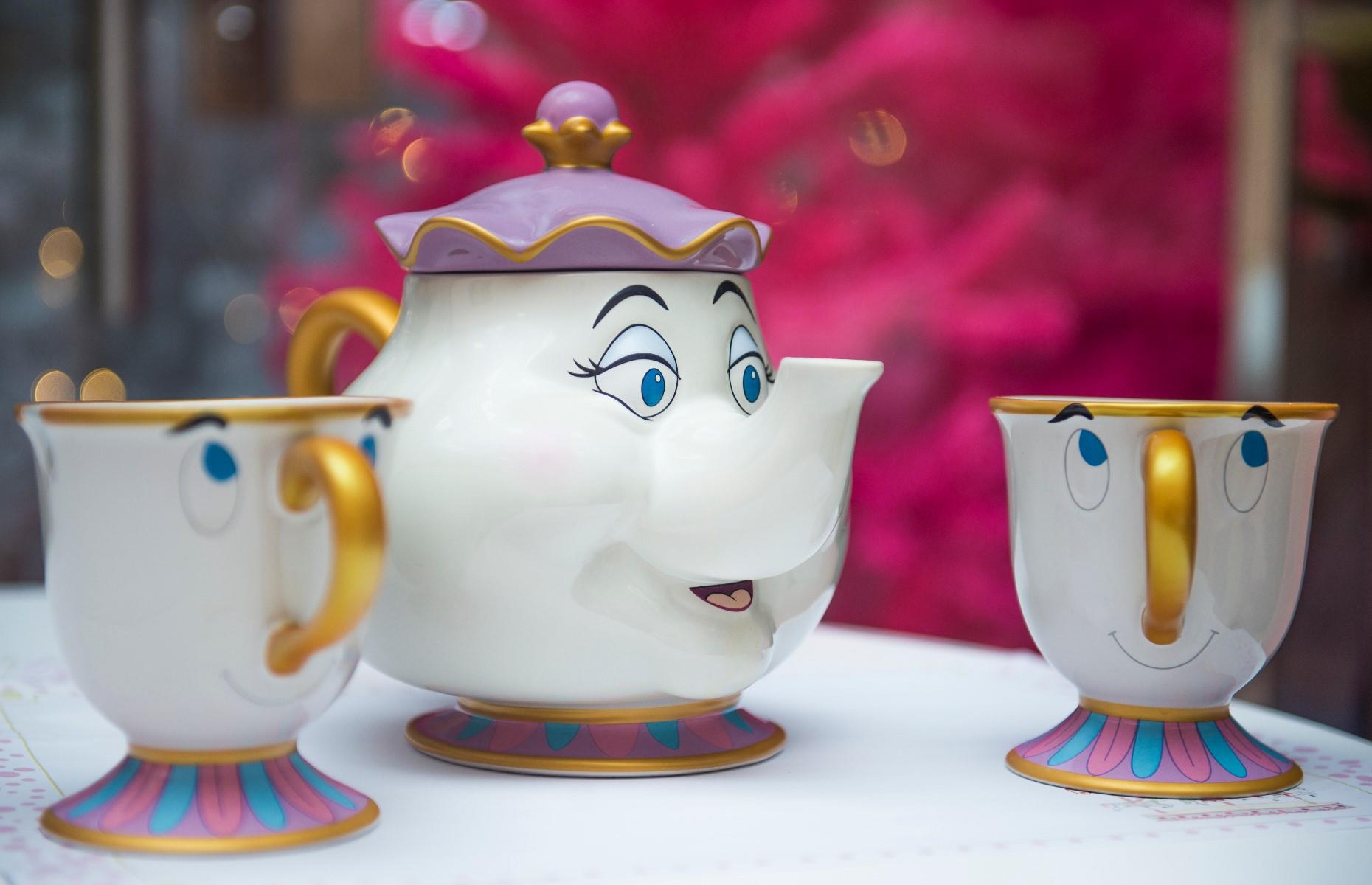Rare Vintage 1993 Disney's Beauty And The Beast Tea Set For Four Unopened Box 