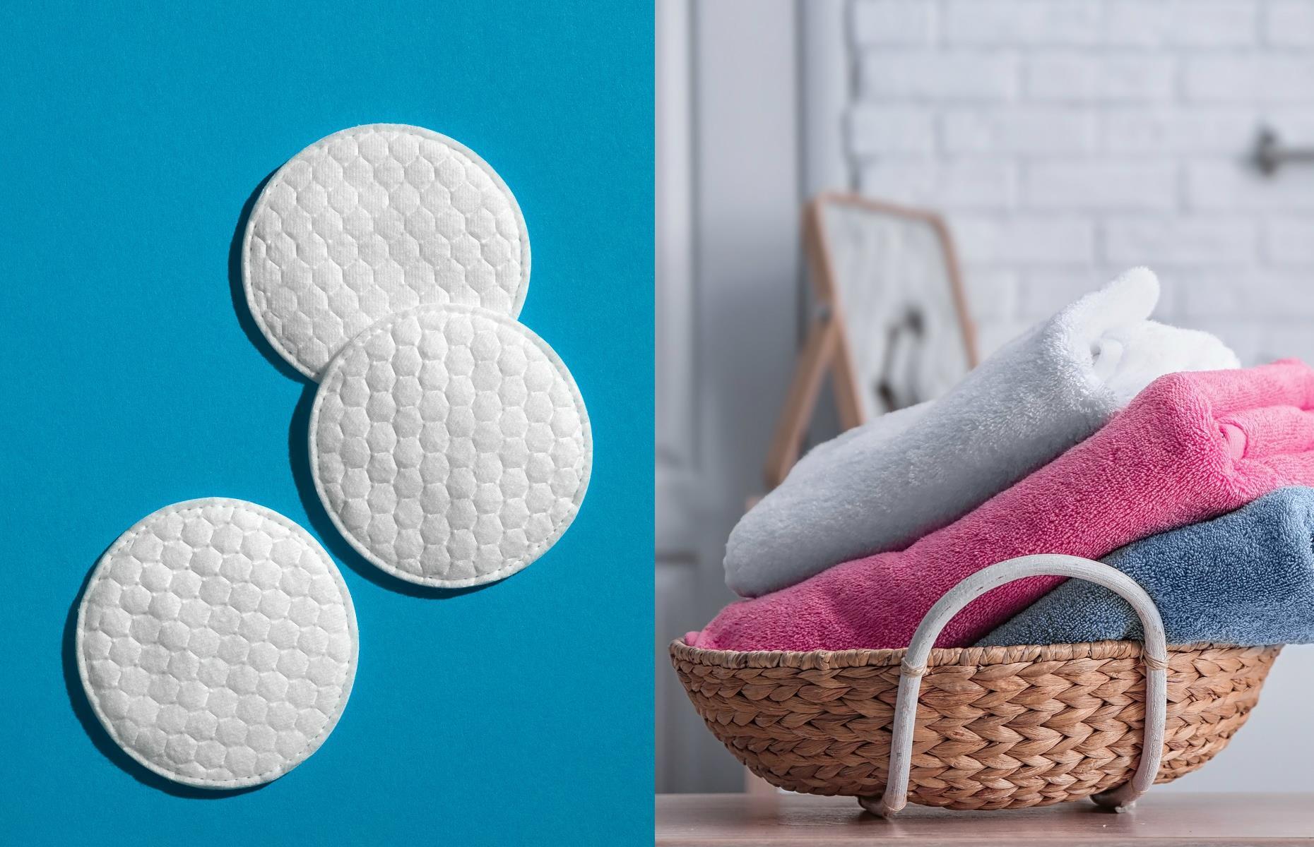Swap cotton pads for flannels  