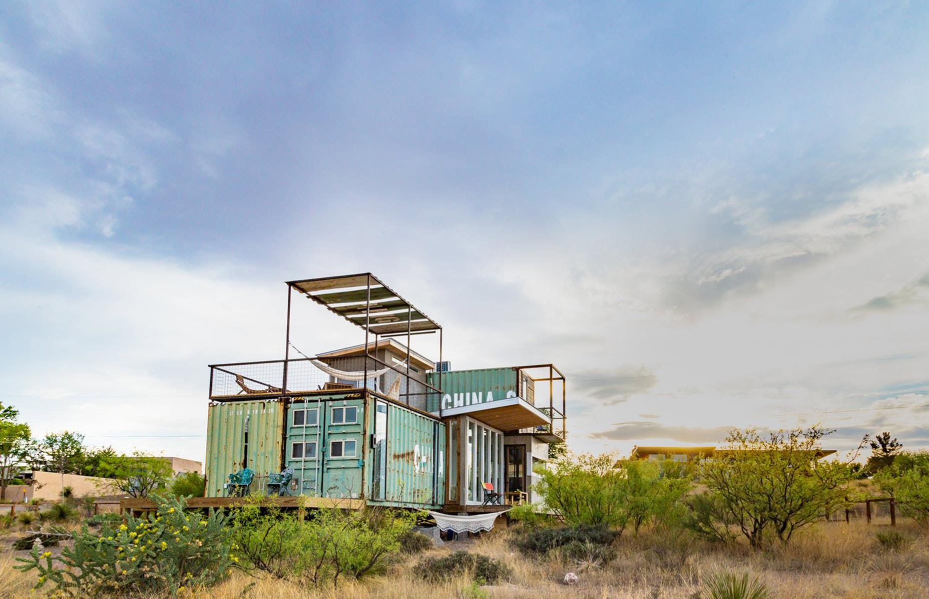 Shipping container home, Texas, USA