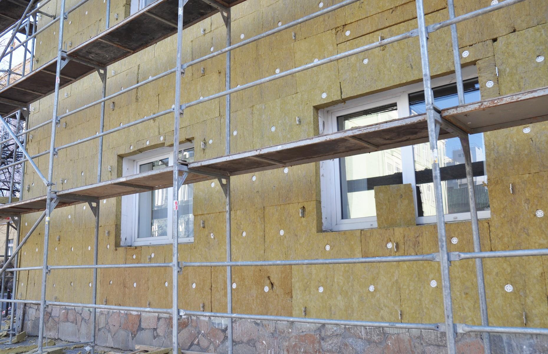 Install external wall insulation 