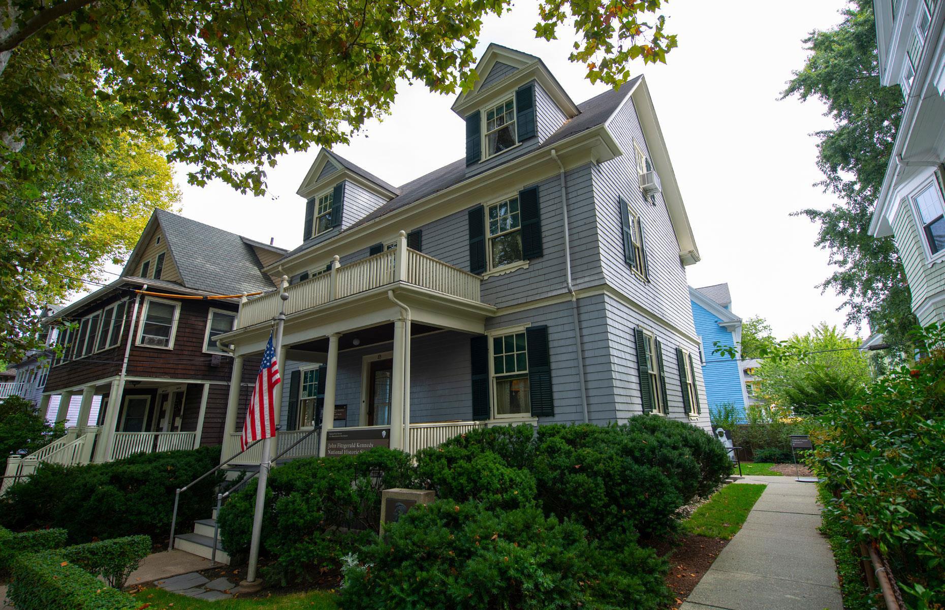 JFK’s birthplace in Brookline, Massachusetts 