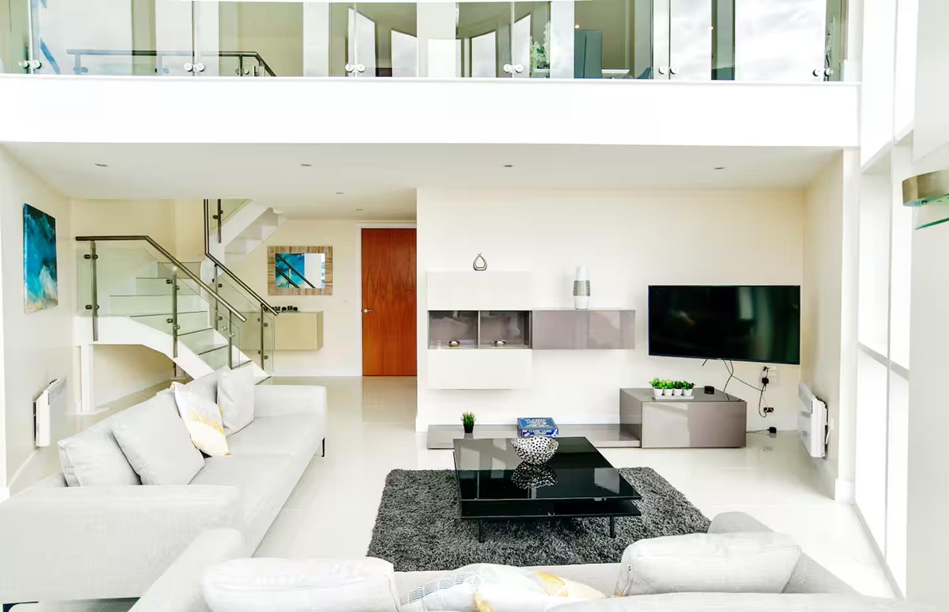 Open-plan living areas