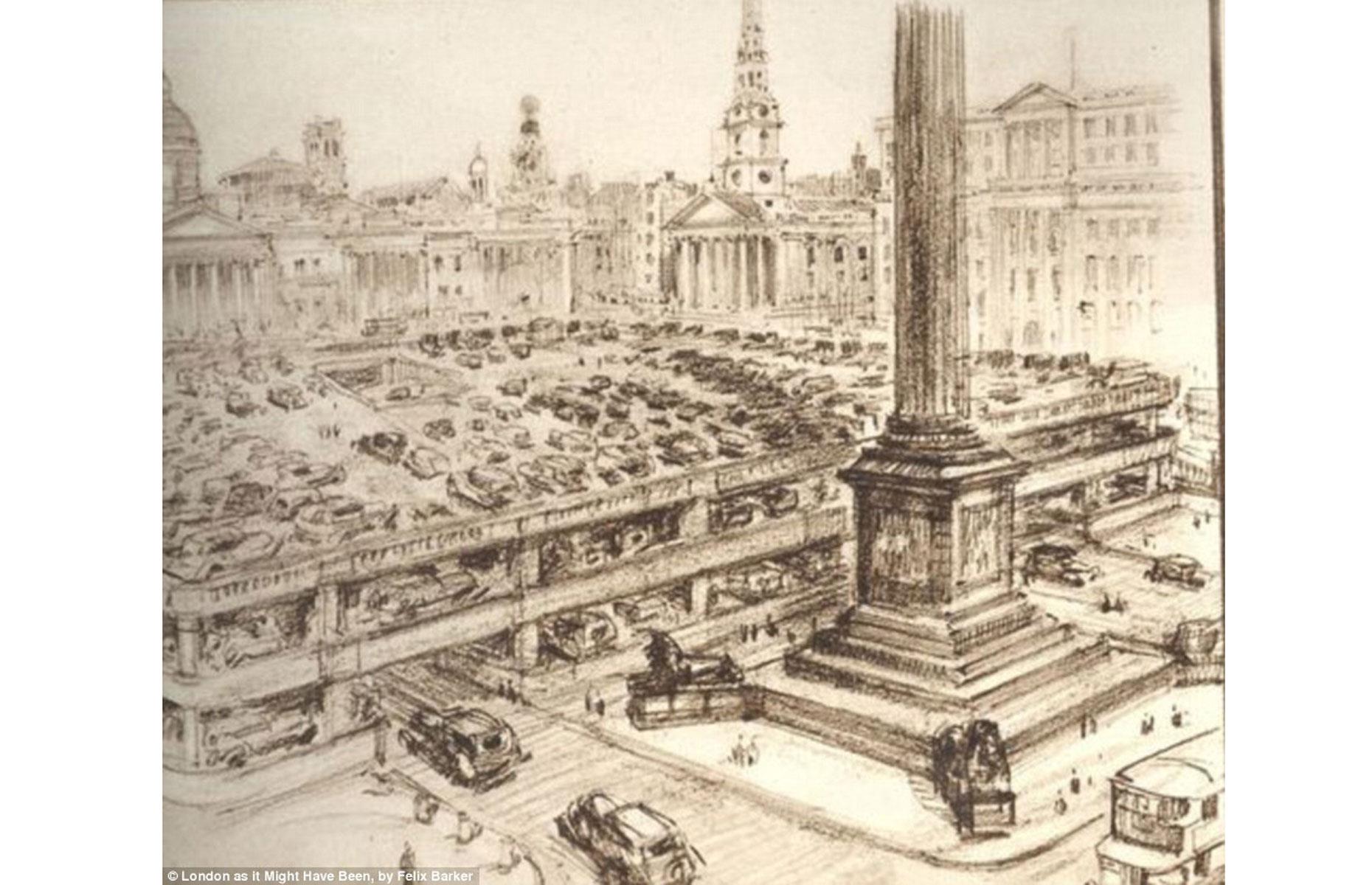 Trafalgar Square car park, London