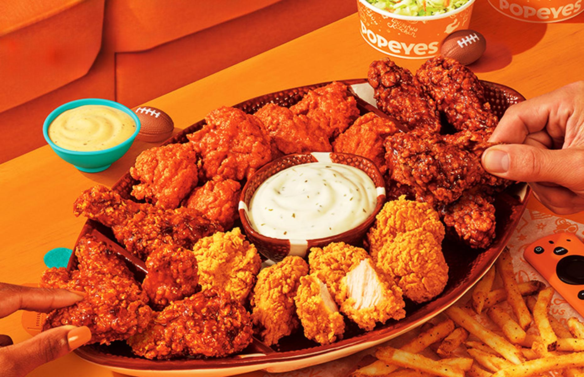21. Sweet 'N Smokey Chipotle Wings, Popeyes, USA