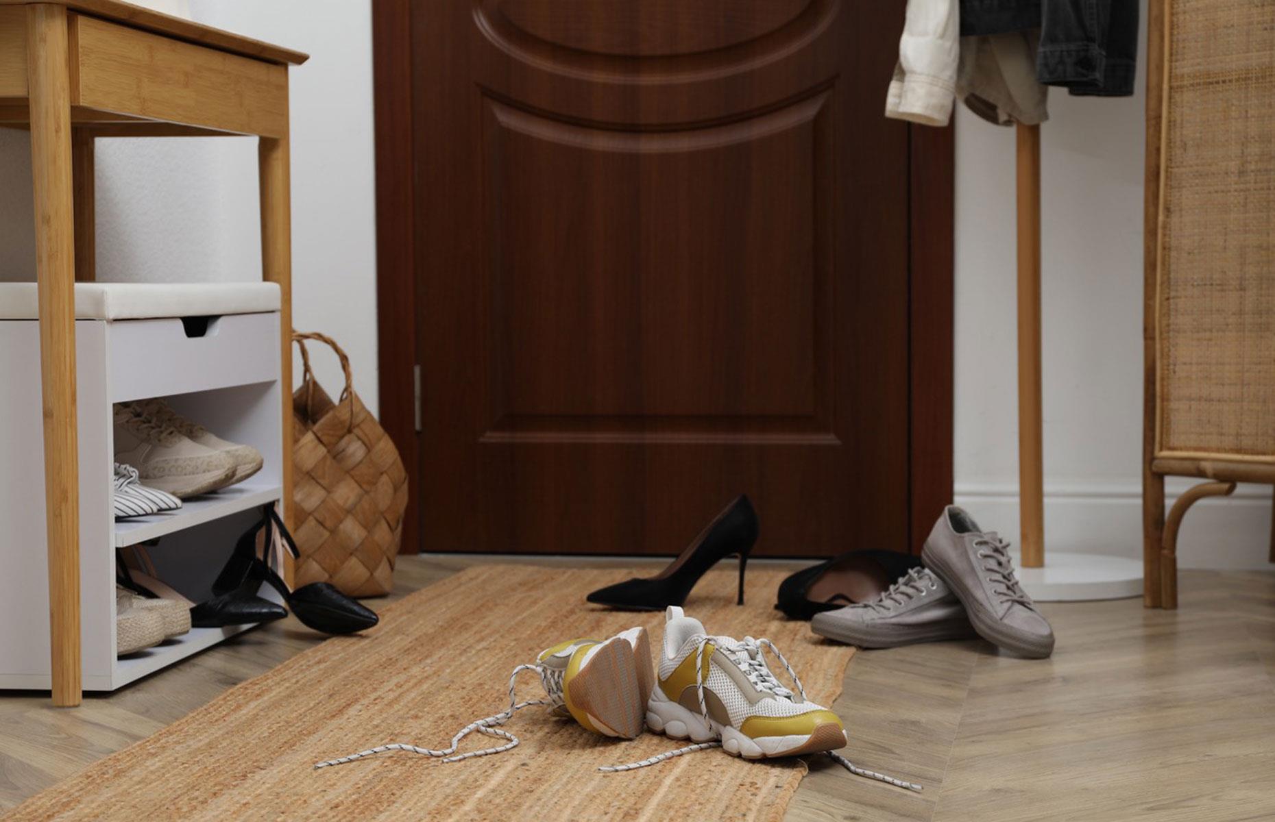 Shoe pile-ups