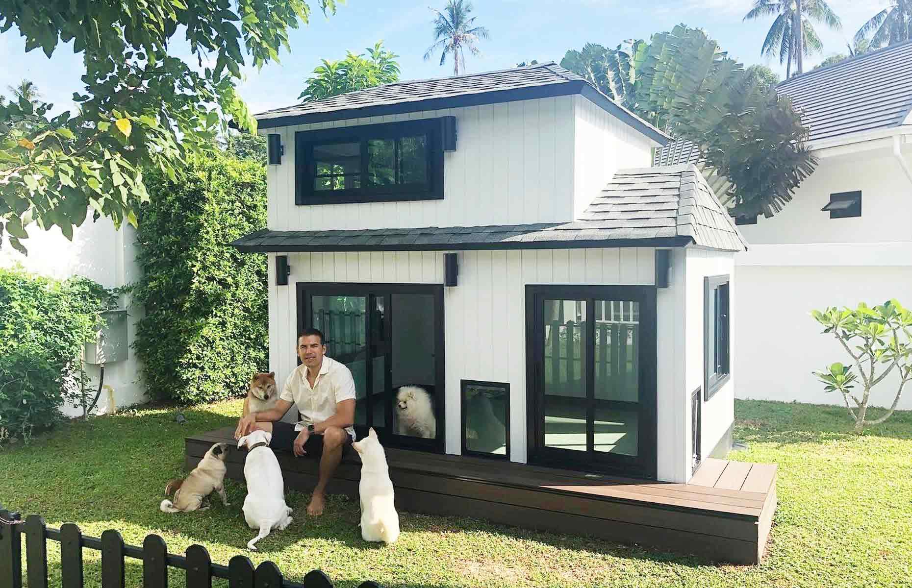 Mini-me doggie mansion