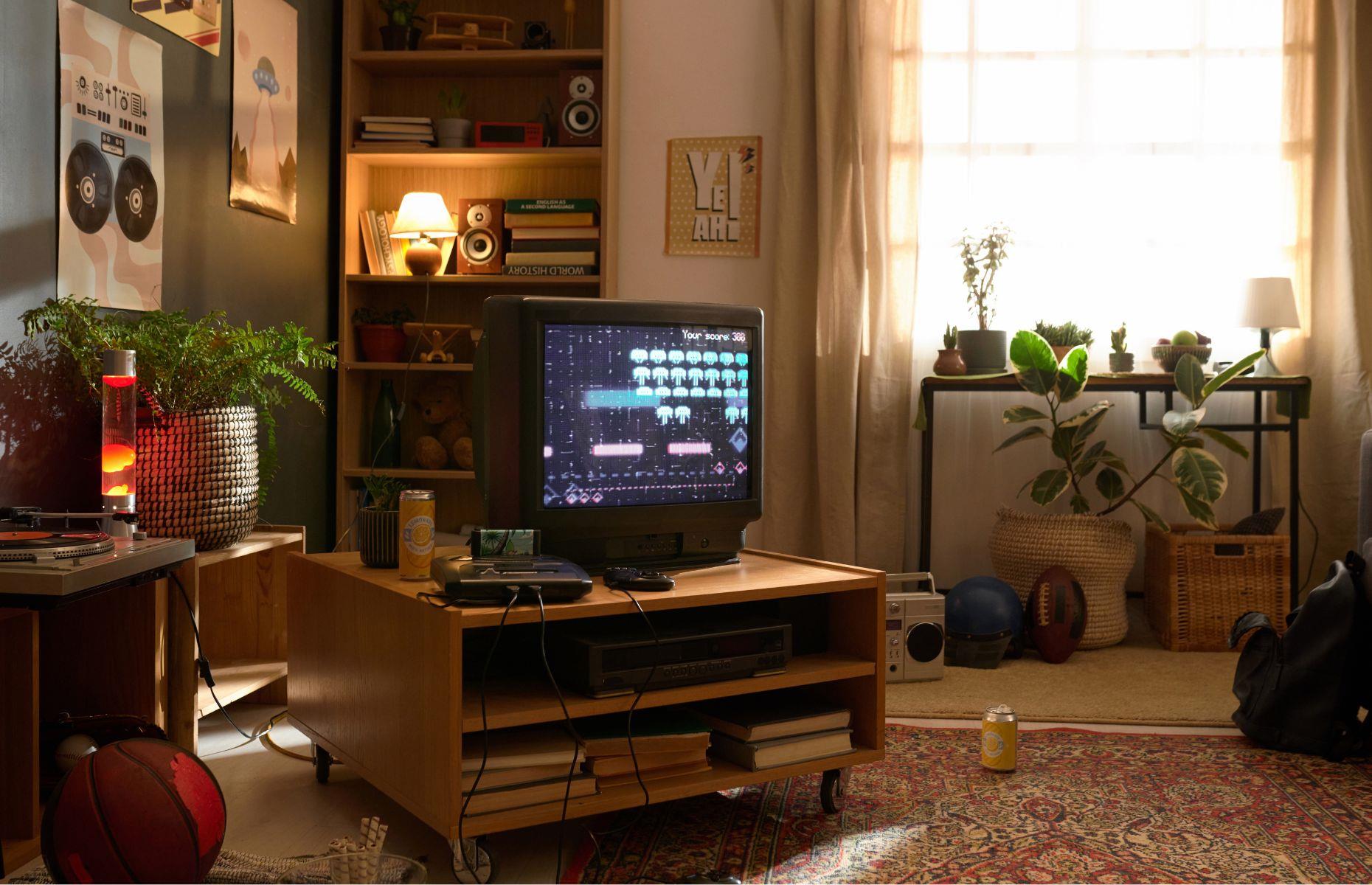 Old box-style TVs