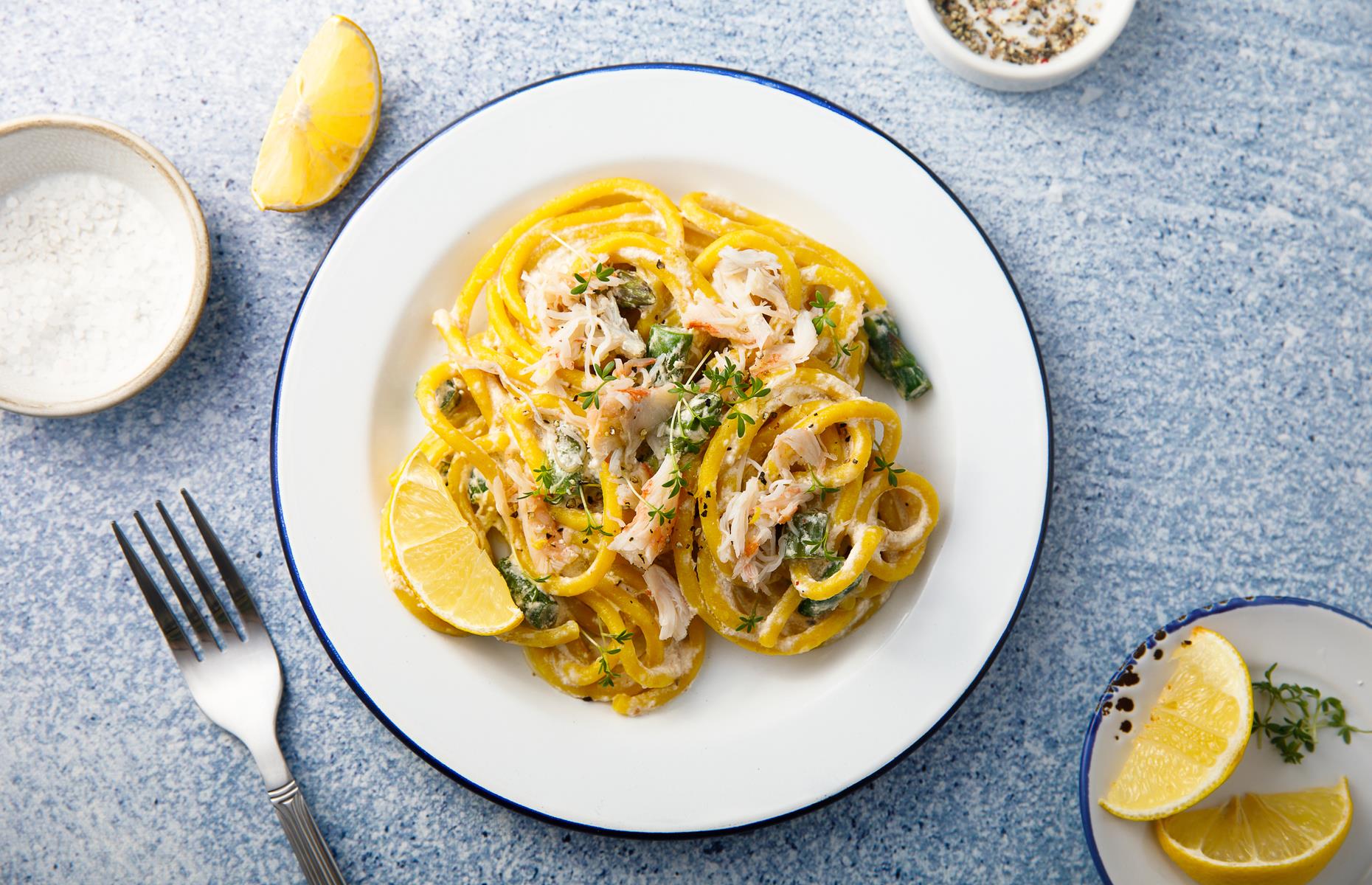 Crab spaghetti