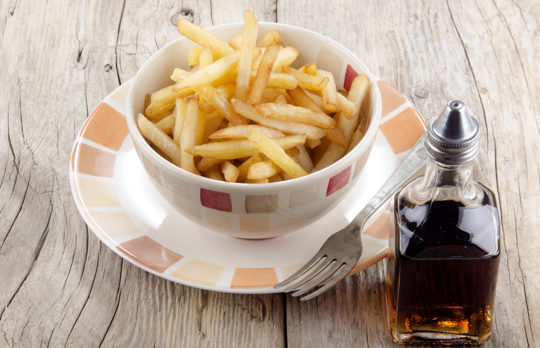 Essig macht Pommes gesünder