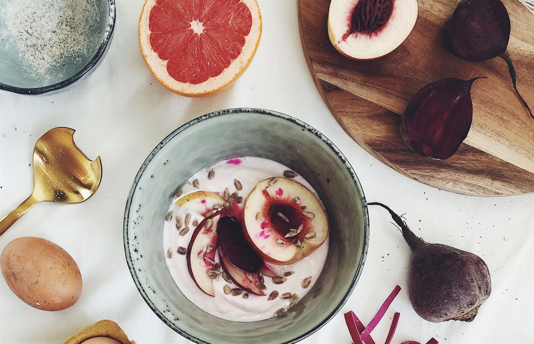 Real fruit yogurt