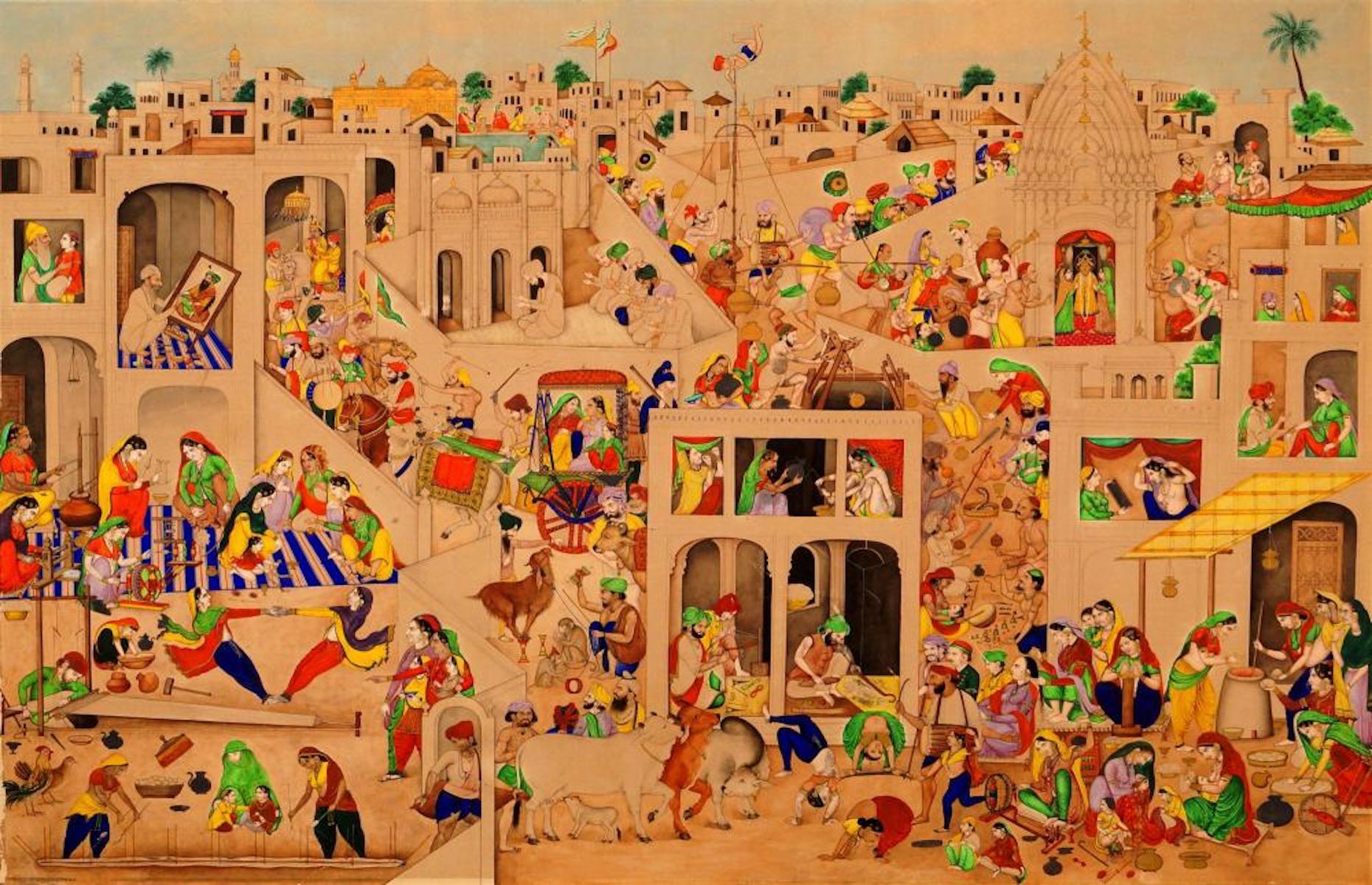 The Indian painting sold for $120,400 (£92.25k)