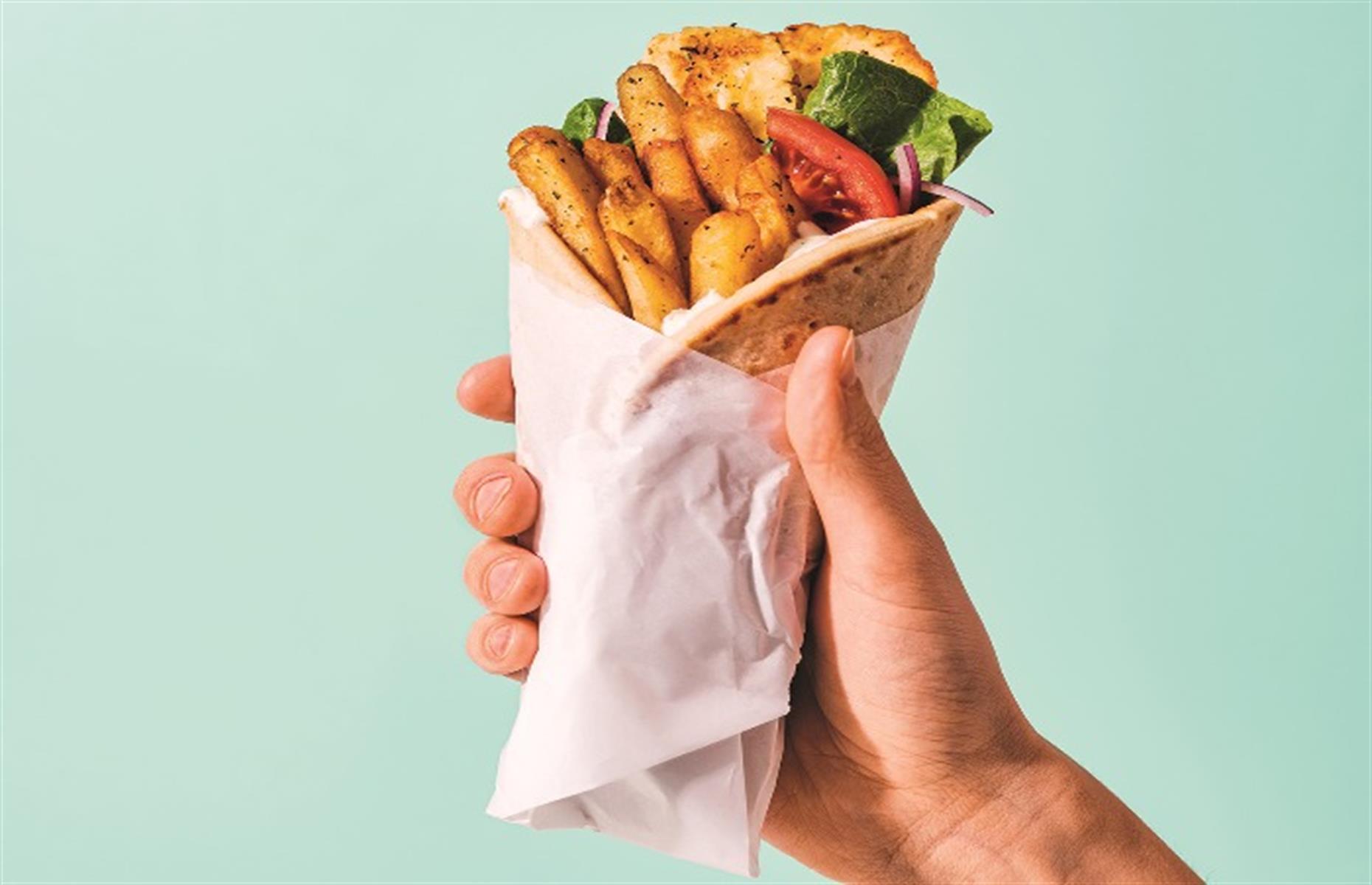 Halloumi souvlaki