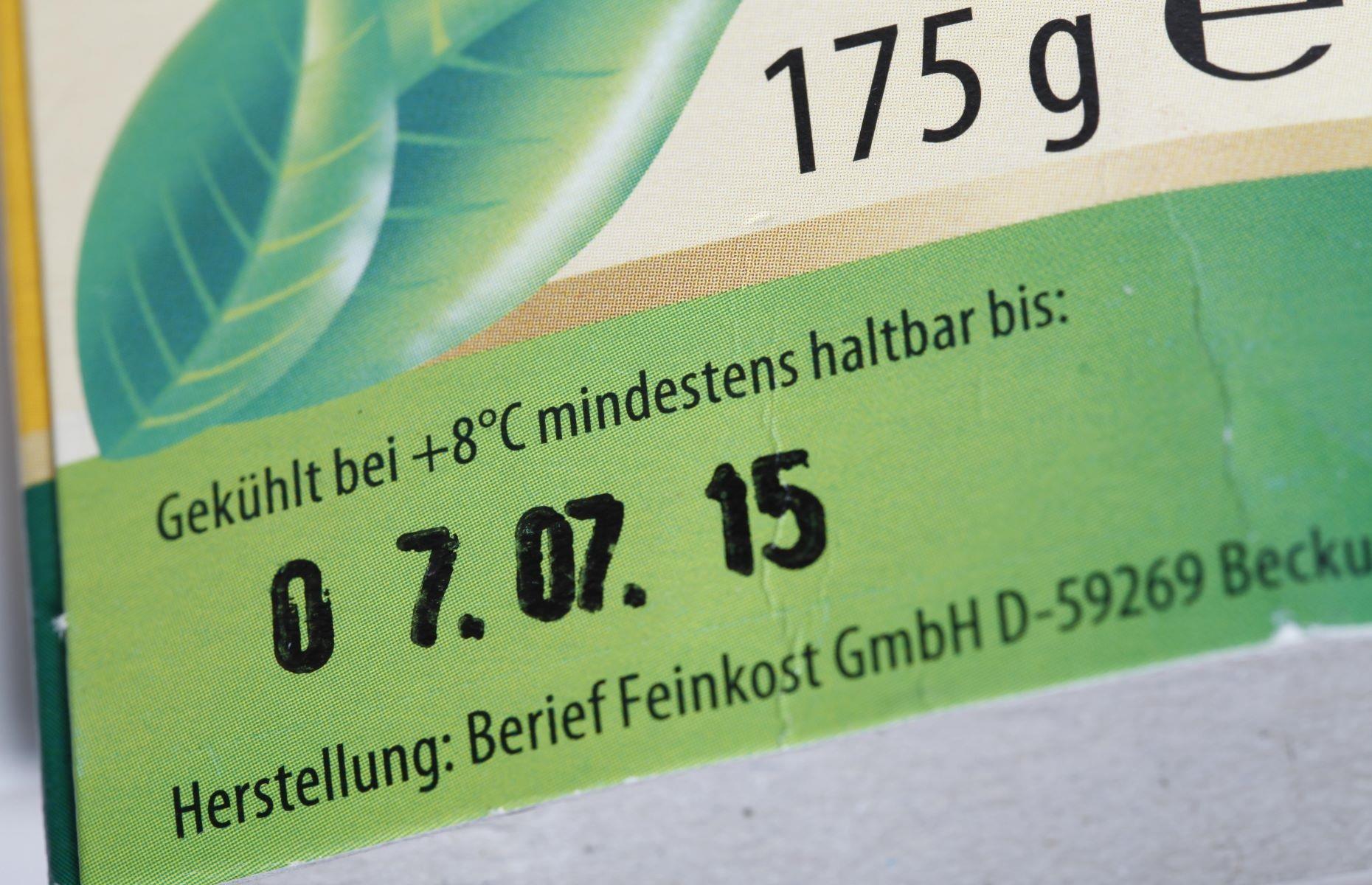 Mindesthaltbarkeits- und Verbrauchsdatum