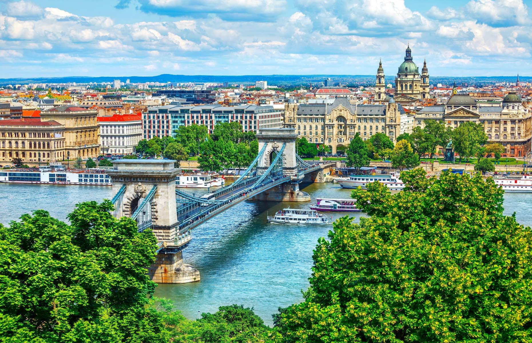 26. Szechenyi Chain Bridge, Budapest, Hungary