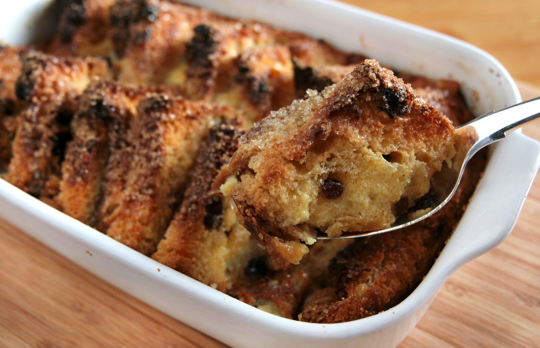 39. Bread and butter pudding, England, UK 