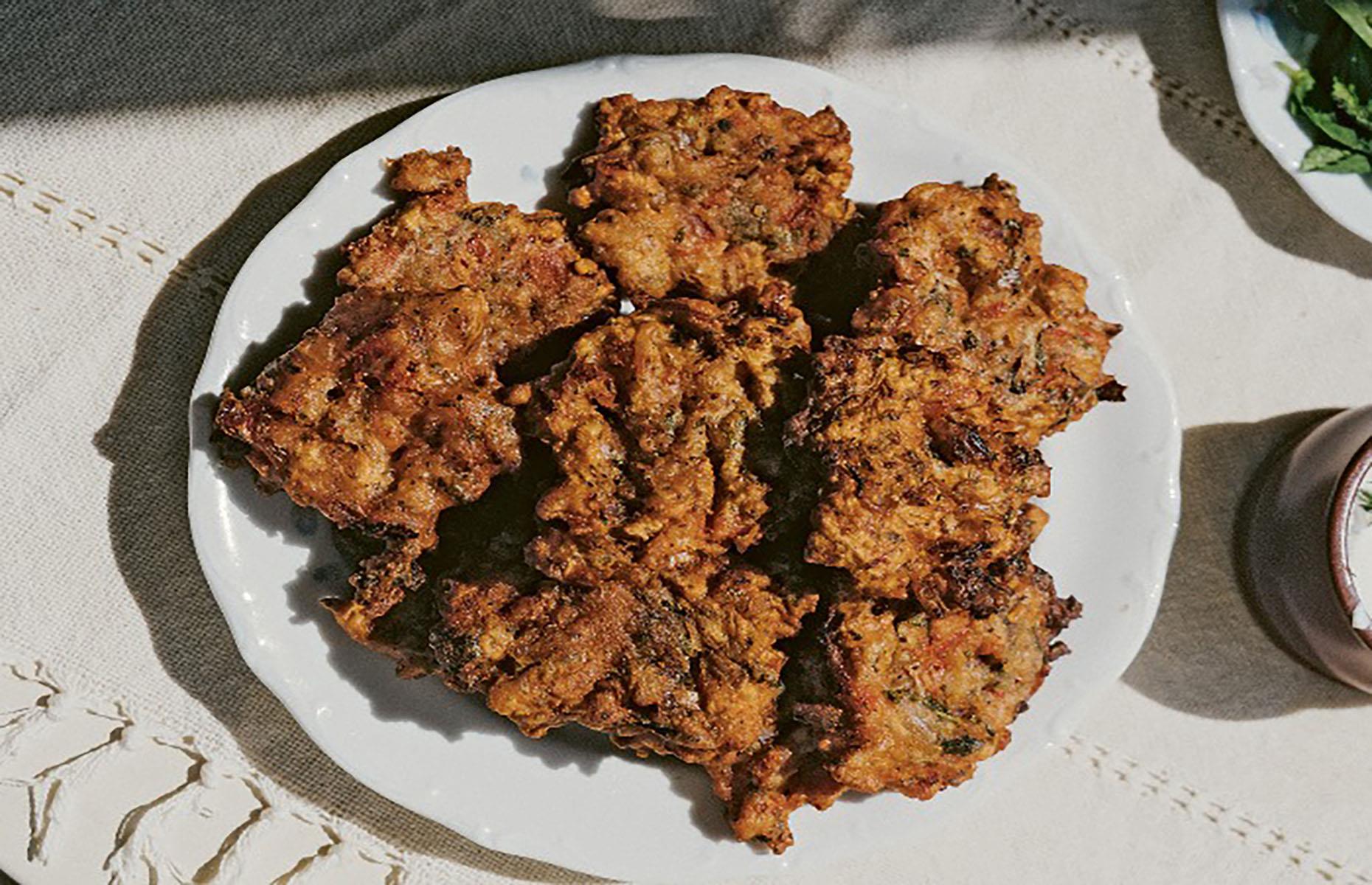 Greek tomato fritters