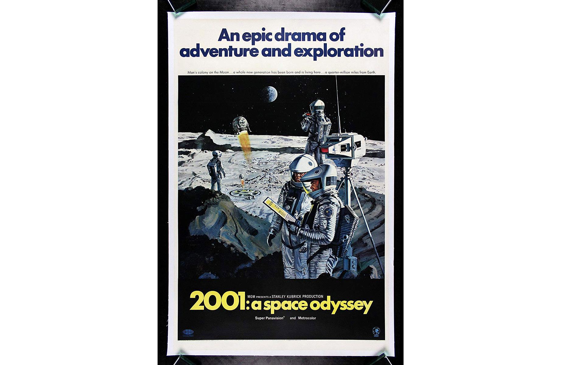2001: A Space Odyssey (American poster, 1968): up to $1,600 (£1.2k)