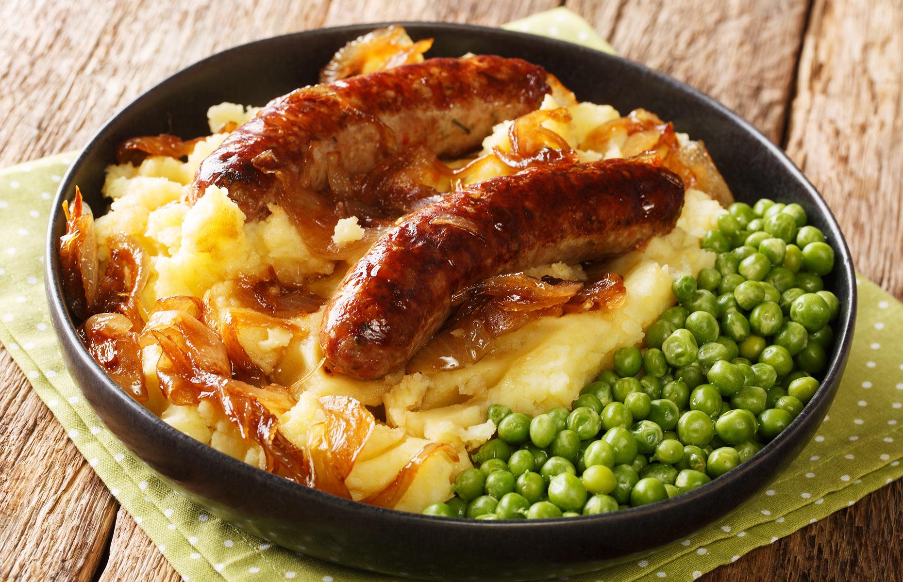 8. Bangers and mash