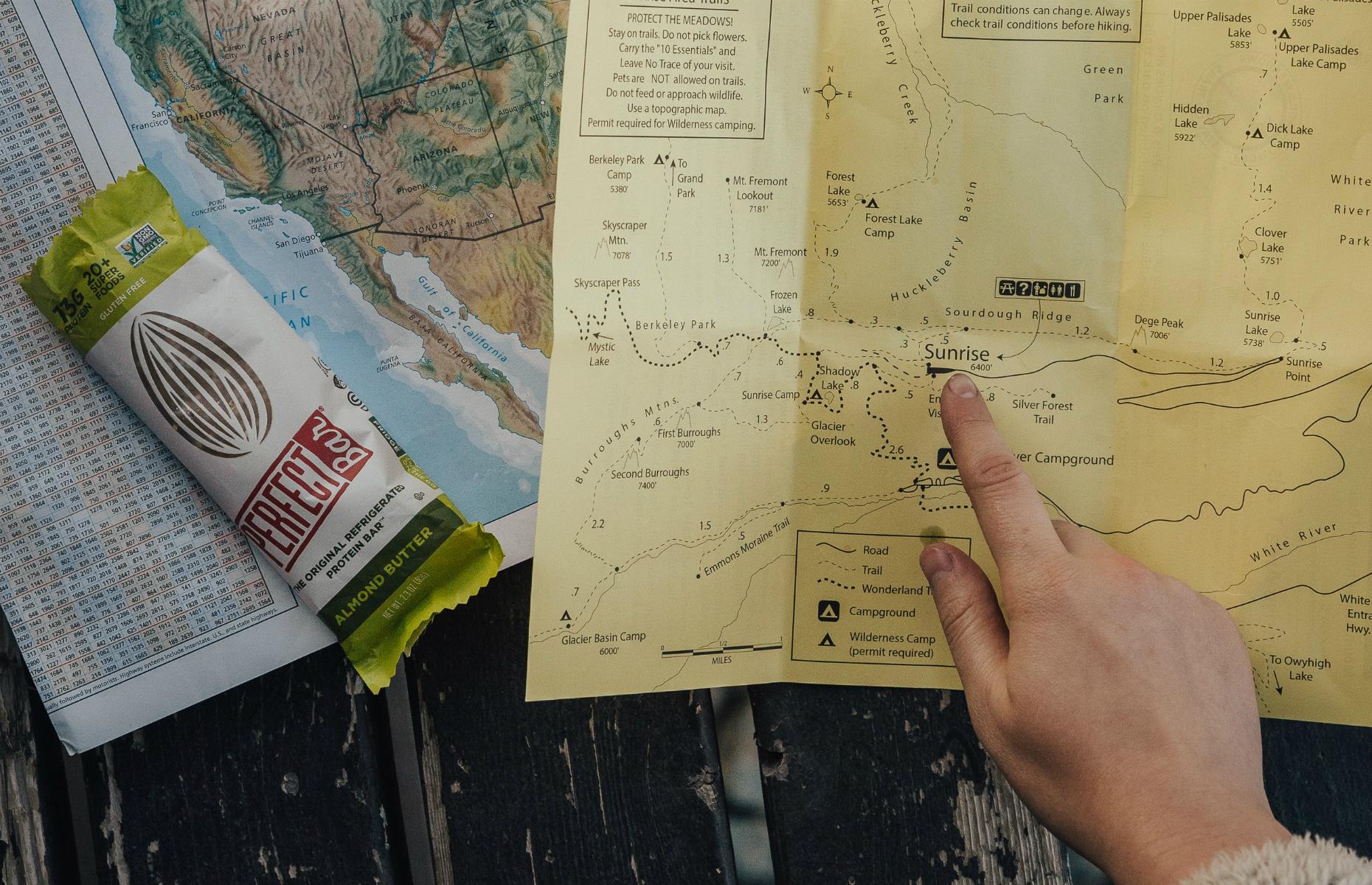 Not being able to read your map