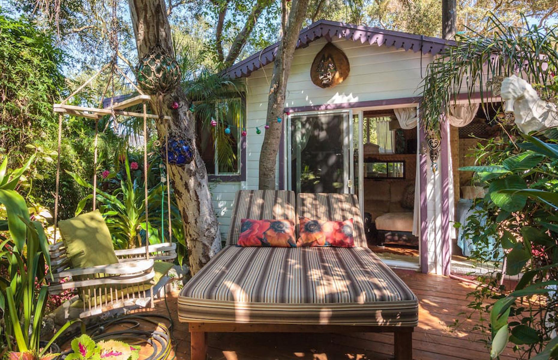 Tropical guest house, California, USA