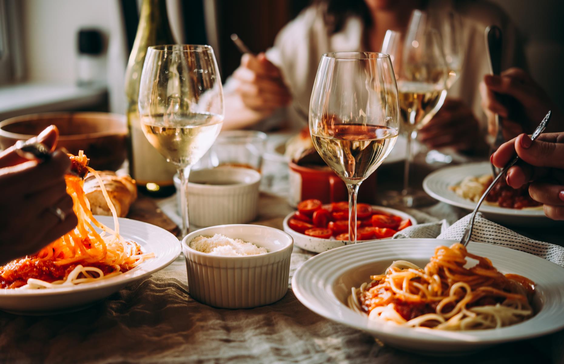 Don’t reach across to sample your companion’s food