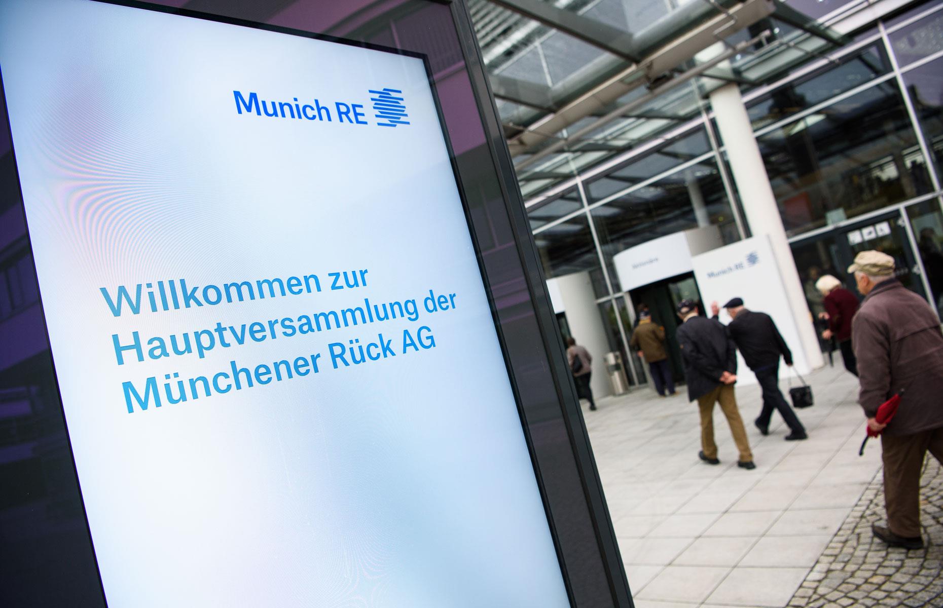 Munich Re, annual revenue: $54.8 billion (£42.4bn)