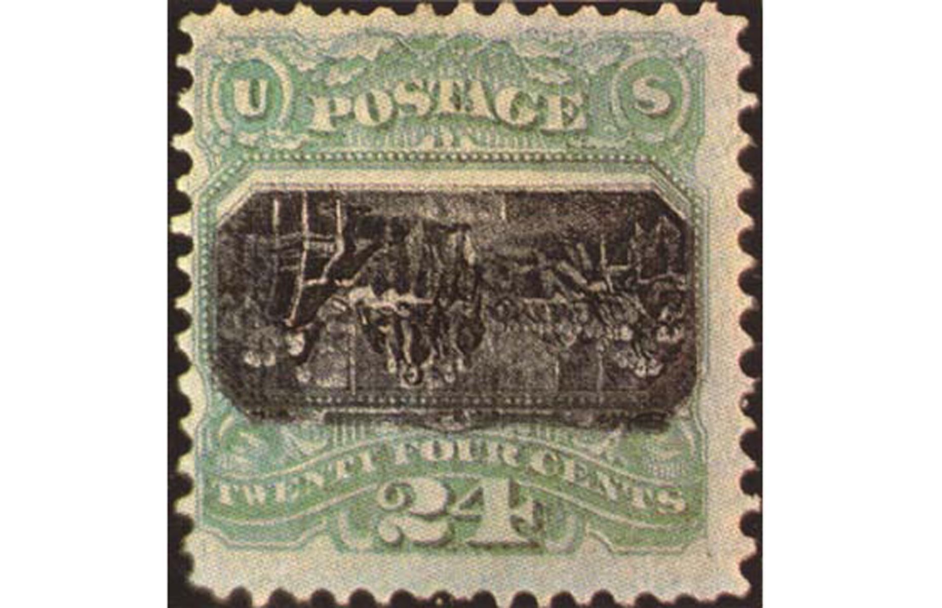 USA 1869 24¢ Inverted Center Declaration of Independence – $275,000 (£234k)