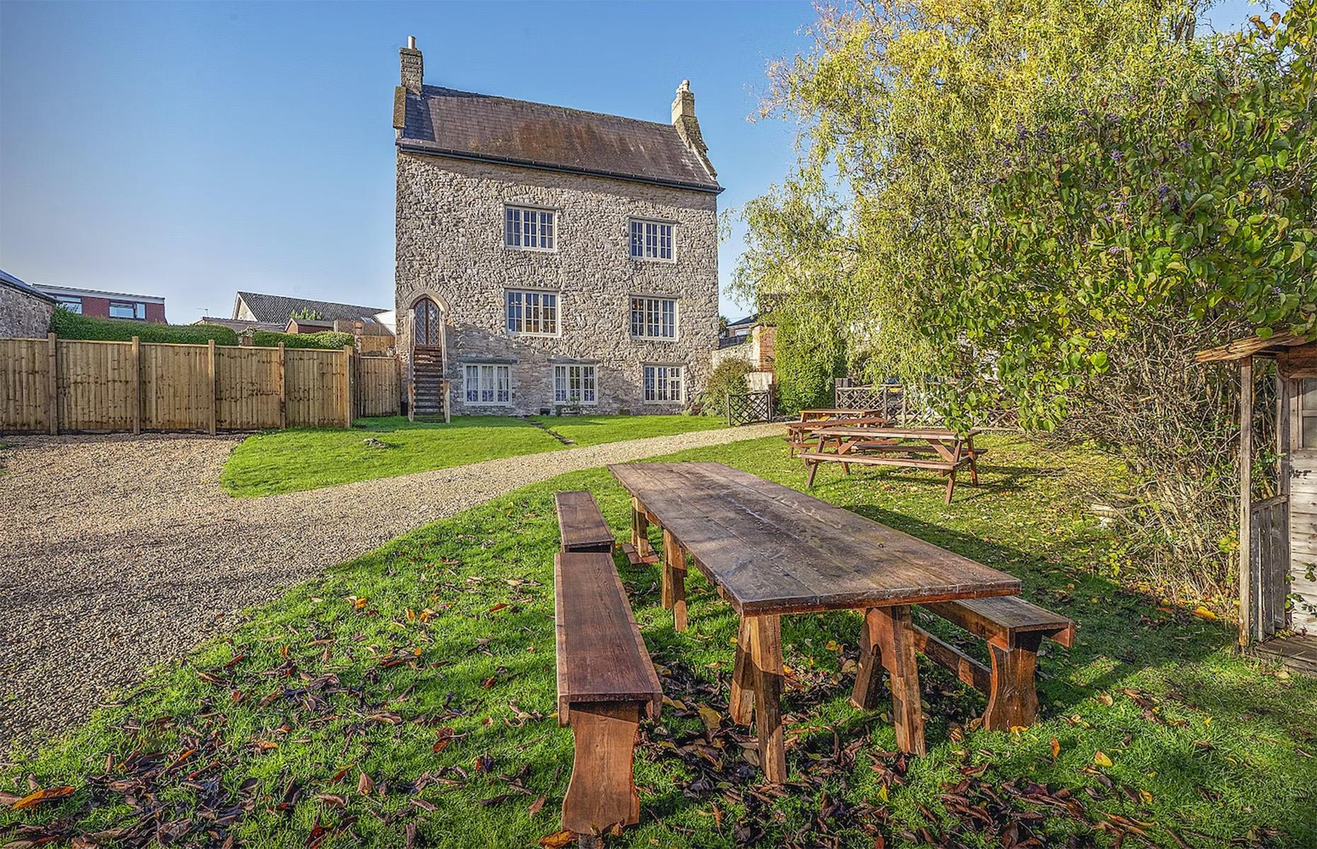 Henry VIII's medieval manor, Wales, UK