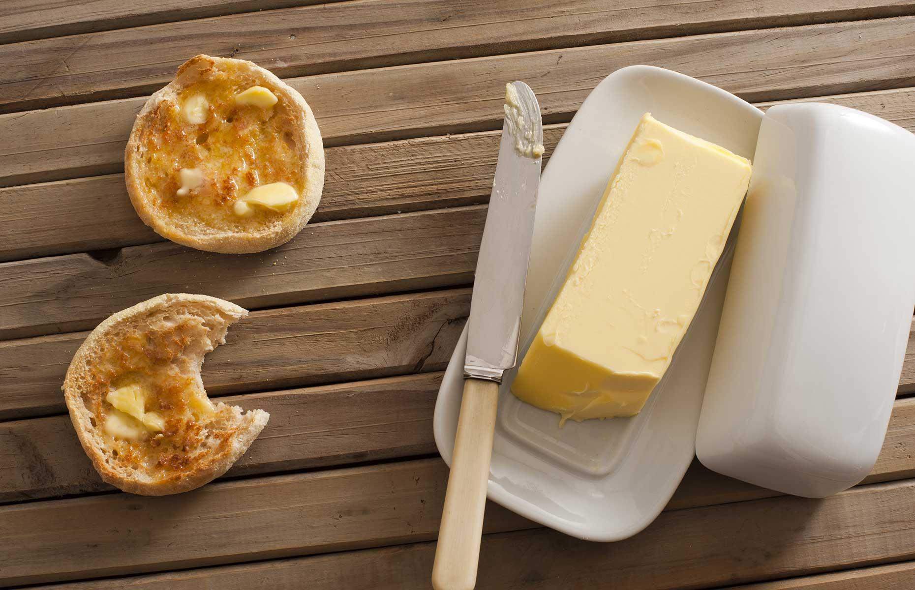 26. Keep butter in a butter dish