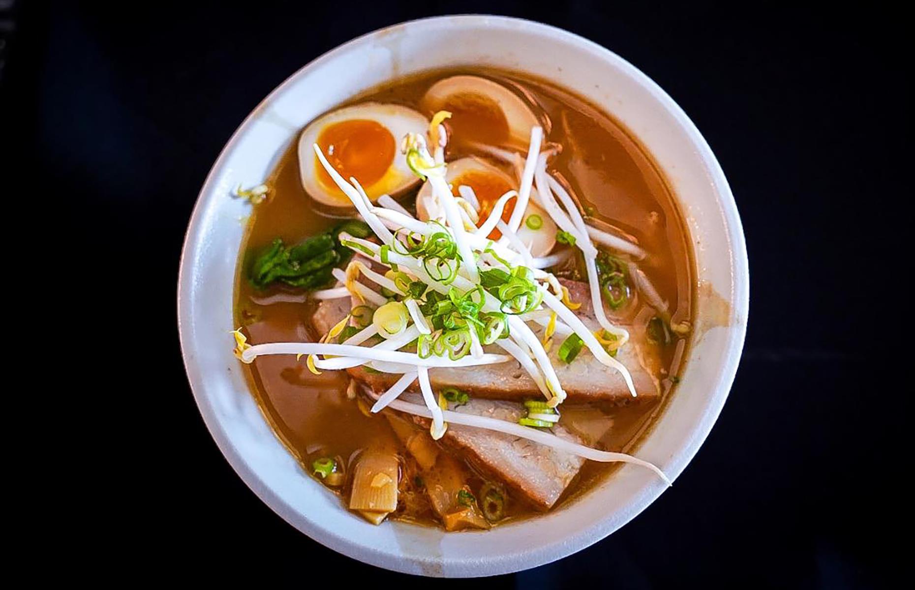 Iowa: house ramen, Ramen Belly, Iowa City